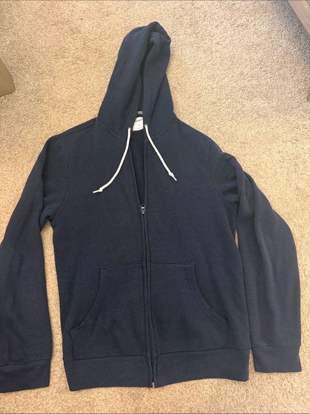 Old Navy Men’s Navy Full-Zip Hooded Sweatshirt